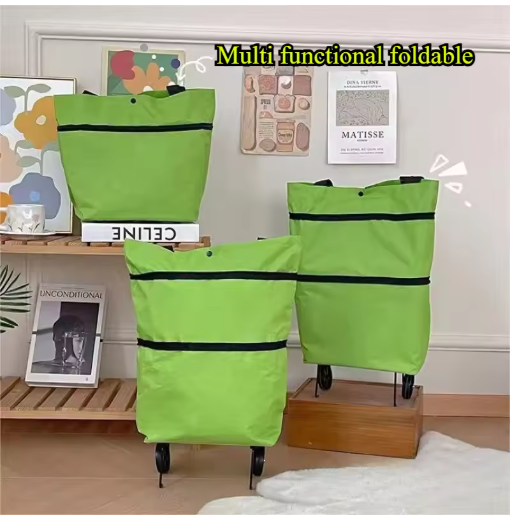 🛍️ Large Capacity Foldable Shopping Trolley Bag