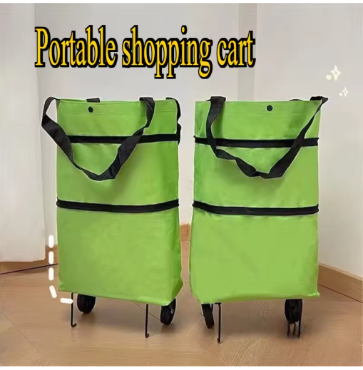 🛍️ Large Capacity Foldable Shopping Trolley Bag