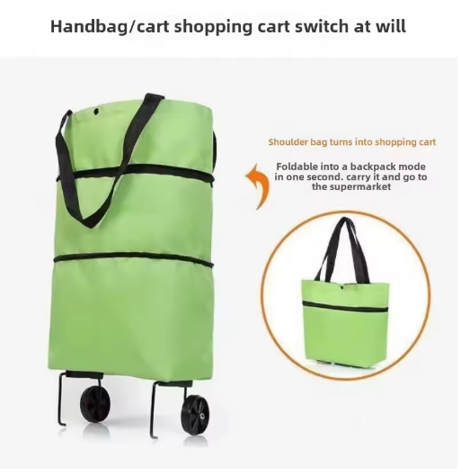 🛍️ Large Capacity Foldable Shopping Trolley Bag
