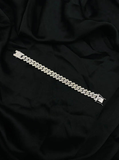 Iced stone stainless bracelet